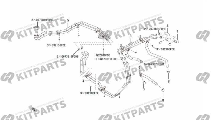 Трубопровод кондиционера 2 Haval H9