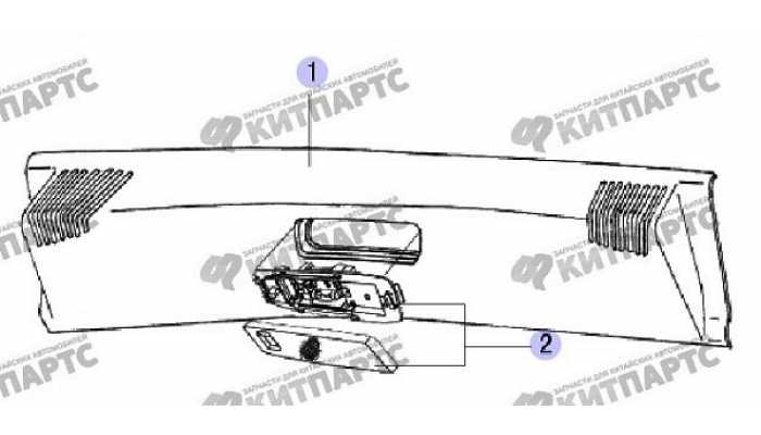 Накладка грузового отсека верхняя Great Wall Safe (SUV G5)