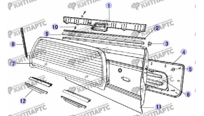 Обивка двери задка Great Wall Safe (SUV G5)