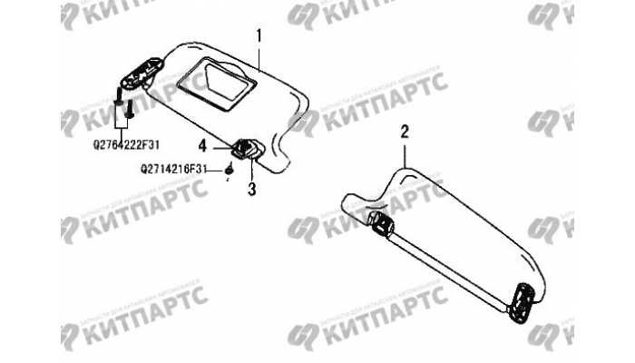 Козырёк солнцезащитный Great Wall Wingle 3