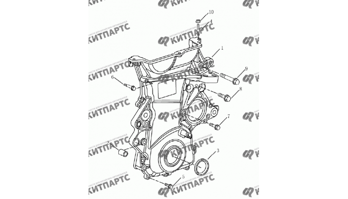 Крышка ГРМ (1,5 L DVVT) Geely Emgrand (EC7)